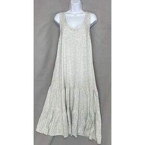 Gap Womens Tank MIDI Dress Gray Layered Sz Large